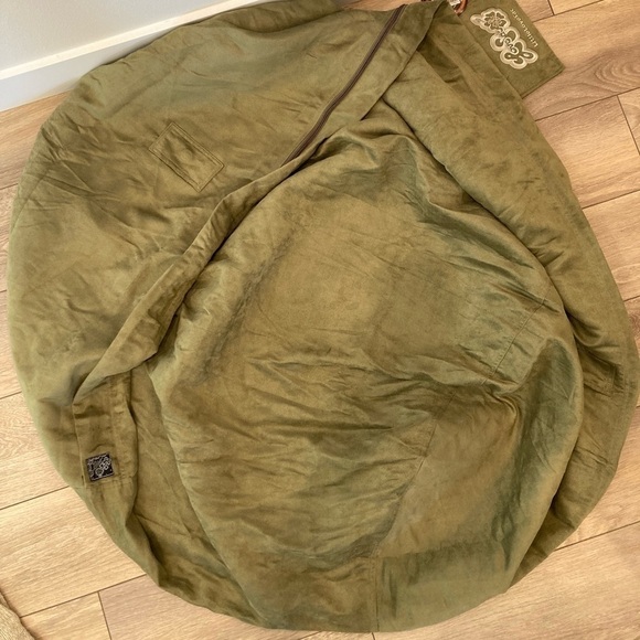 Lovesac 3 ft Classic Olive Microsuede Sac Cover - Picture 1 of 8